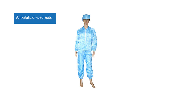 Lab ESD Smock ชุดทำงานเสื้อผ้าป้องกันไฟฟ้าสถิตย์ ESD Cleanroom Garment