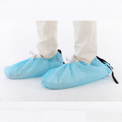 ESD รองเท้าครอบคลุมด้วยเทปต่อรองสแตตติก รองเท้าครอบคลุมห้องสะอาดที่ไม่เนื้อ