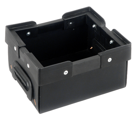กันกระแทก 1-10 มม. ESD สีดำ PP Corflute กล่องเก็บแผ่นลูกฟูกป้องกันไฟฟ้าสถิตย์