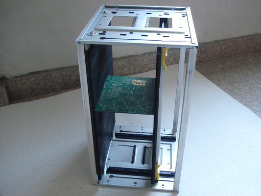 ESD SMT PCB การไหลเวียนของฐานโลหะฉีดขึ้นรูป PP ESD Storage Shelving