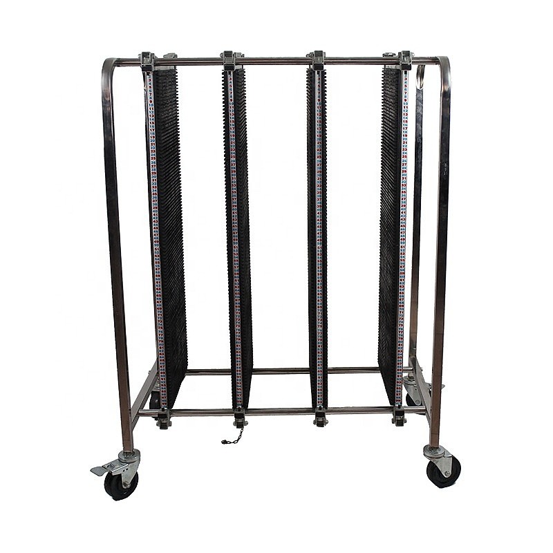 Handle Adjustable Customized ESD PCB Clean Room Eletronic Antistatic Reel Storage Cart SMT Storage Trolley