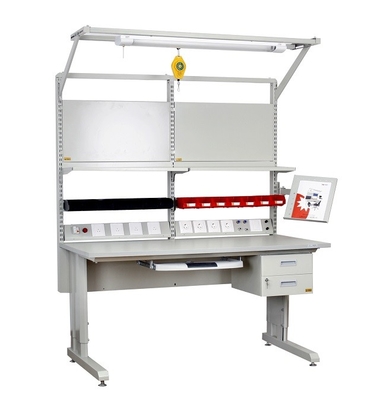 ESD Workbench สําหรับห้องสะอาด Lab ESD โต๊ะทํางาน โต๊ะทํางานสําหรับเครื่องมืออิเล็กทรอนิกส์