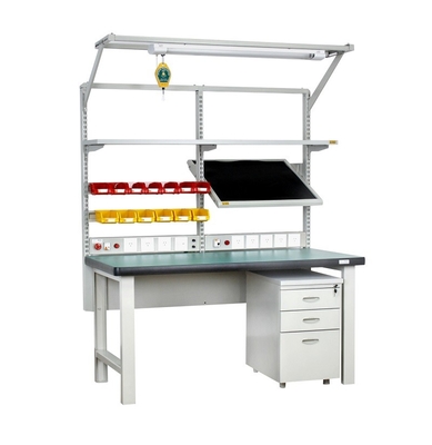 ESD Workbench สําหรับห้องสะอาด Lab ESD โต๊ะทํางาน โต๊ะทํางานสําหรับเครื่องมืออิเล็กทรอนิกส์