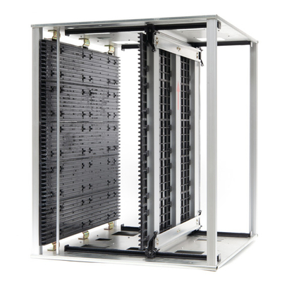 แอนติสตาติก SMT PCB Magazine Rack ESD Magazine Rack แบสโลหะ