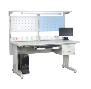 ปรับแต่ง Antisatic Workbench ESD ความสูงโต๊ะทํางาน ปรับได้