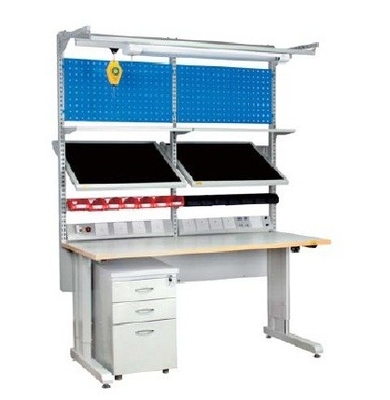 ปรับแต่ง Antisatic Workbench ESD ความสูงโต๊ะทํางาน ปรับได้