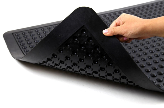 ESD-Safe Anti-Fatigue Black Bubble Top Flooring Mat พื้นที่รองรับความเหนื่อยล้า
