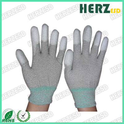 ESD สายใยคาร์บอน ถุงมือ PU Palm Fit ถุงมือความปลอดภัย ถุงมือทํางาน