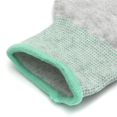 10e9 ถุงมือ ESD ที่เคลือบด้วยนิ้วมือไนลอนอโฮม