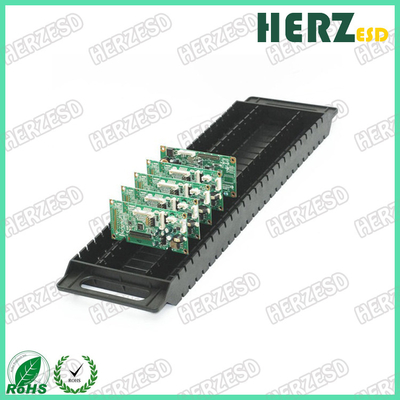 ESD PCB Racks พลาสติก PCB กระจก Anti Static ดํา