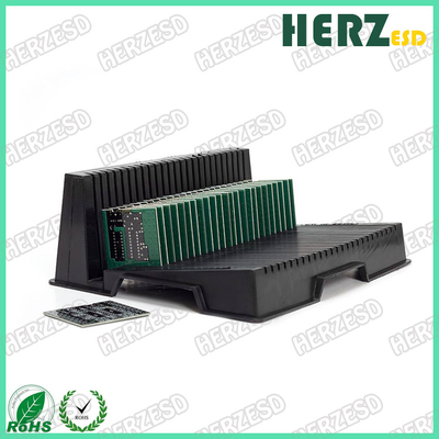 ESD PCB Racks พลาสติก PCB กระจก Anti Static ดํา