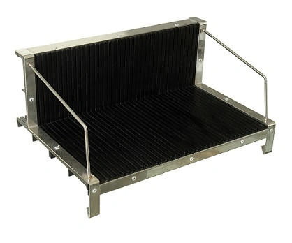 ธรณีตต่อรองสแตตติก ESD ธรณีตต่อรองสแตตติก L แบบ PCB Tray ธรณีตต่อรอง PCB