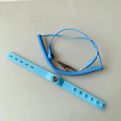 สายรัดข้อมือซิลิกาเจลแบบแอนติสแตติก ด้วยเวลาระบาย 0.1S