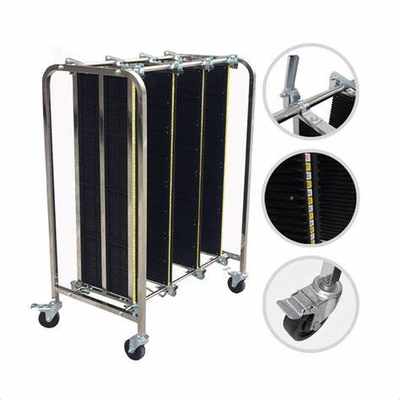 900*675*1300mm Smt Pcb Rack Trolley ปรับ Esd Pcb รถเก็บของ รถเก็บของแบบ Antistatic Esd PCB รถเก็บของ