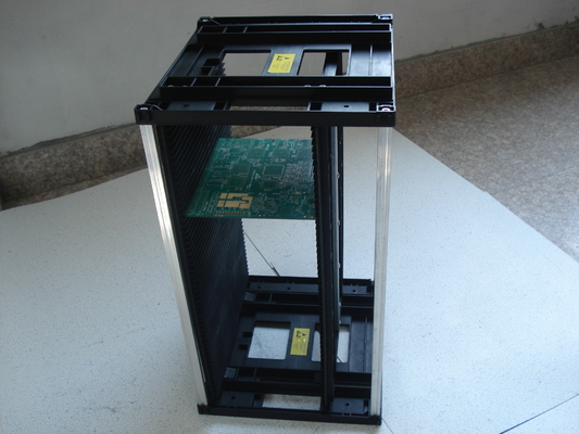 ESD PCB Magazine Rack แอนติสตาติก SMT PCB Storage Cart สําหรับการจัดการ PCB ที่ปลอดภัย 355 * 315 * 580 มม