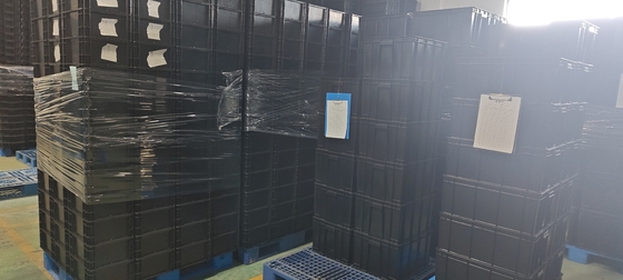 400x300mm ถังเก็บของ ESD ที่สามารถสะสมได้ ถังเก็บของพลาสติกอุตสาหกรรม