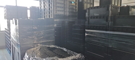 400x300mm ถังเก็บของ ESD ที่สามารถสะสมได้ ถังเก็บของพลาสติกอุตสาหกรรม