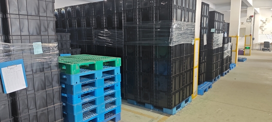 400x300mm ถังเก็บของ ESD ที่สามารถสะสมได้ ถังเก็บของพลาสติกอุตสาหกรรม