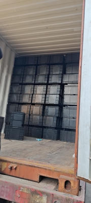 600*400mm ESD กล่องพลาสติก ESD ถังเก็บของ กล่องนําไฟฟ้าสําหรับชิ้นส่วนอิเล็กทรอนิกส์