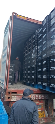 600*400mm ESD กล่องพลาสติก ESD ถังเก็บของ กล่องนําไฟฟ้าสําหรับชิ้นส่วนอิเล็กทรอนิกส์