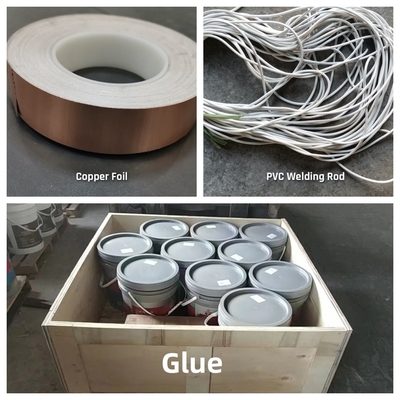 กระเบื้องพื้น PVC ที่นําไฟ Vinyl Anti-static หลายสี PVC ESD กระเบื้องพื้น สําหรับห้องสะอาด