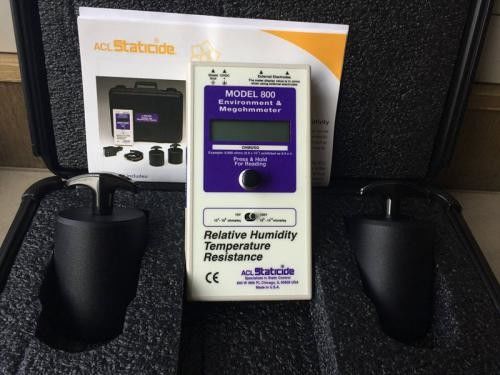 เครื่องวัดความต้านทานพื้นผิว ACL 800 Digital Megohmmeter สำหรับการทดสอบ ESD และความต้านทานต่อสภาพแวดล้อม