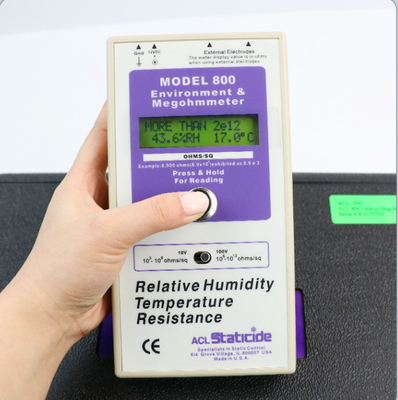 สิ่งแวดล้อมและ Megohmmeter Surface Resistivity Meter ACL 800 เครื่องทดสอบความต้านทานแบบดิจิตอล Megohmmeter