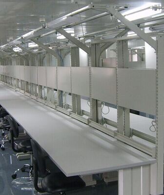 โต๊ะทํางาน ESD Anti-Static Workbench สําหรับการประกอบอิเล็กทรอนิกส์