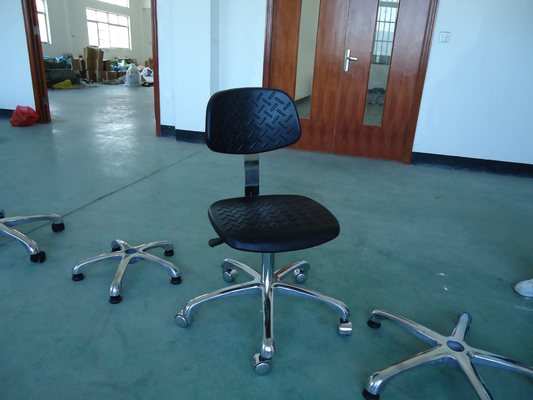 เก้าอี้ Dissipative ESD แบบคงที่แบบคงที่กลับมาขนาด 380 * 260 มม. สีดำ CE ได้รับการอนุมัติ