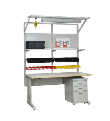 สายการผลิตการประกอบ ESD Workbench โต๊ะโรงงานอุตสาหกรรม