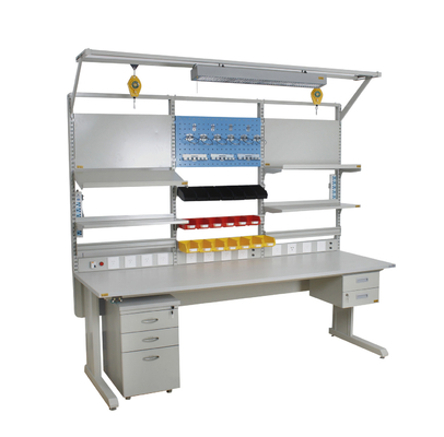 ESD Workbench สําหรับห้องสะอาด Lab ESD โต๊ะทํางาน โต๊ะทํางานสําหรับเครื่องมืออิเล็กทรอนิกส์