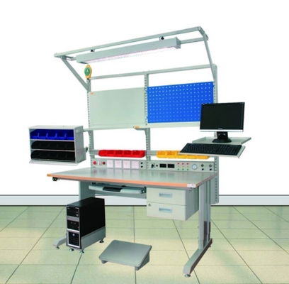 สายการผลิตการประกอบ ESD Workbench โต๊ะโรงงานอุตสาหกรรม