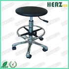 Swivel Round Clean Room Stools , Diameter 325mm Lab Stools With Wheels