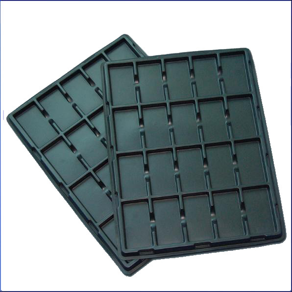 ESD สีดํา พลาสติกกระจกกระจกกระจกบรรจุสําหรับ PCB