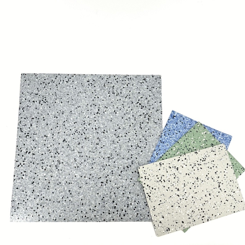 กระเบื้องพื้น PVC ที่นําไฟ Vinyl Anti-static หลายสี PVC ESD กระเบื้องพื้น สําหรับห้องสะอาด
