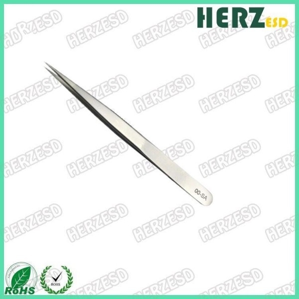 Non Corrosive Electrostatic Discharge Tools / Pointed Head Tweezers Length 135mm