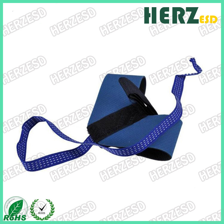 1M Ohms Resistor ESD Safety Strap / Heel ESD Grounding Strap Conductive Rubber Material